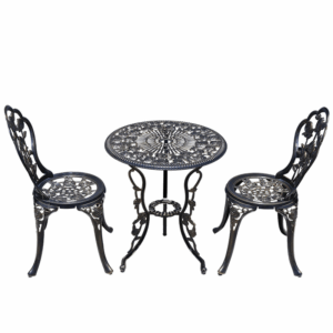 Outdoor leisure table and chair three piece set
