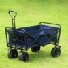 Camping trolley folding small hand push