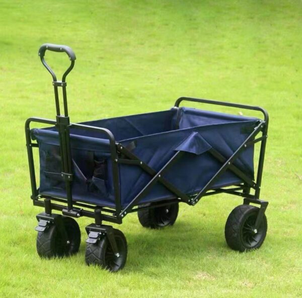 Camping trolley folding small hand push