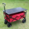 Camping trolley folding small hand push