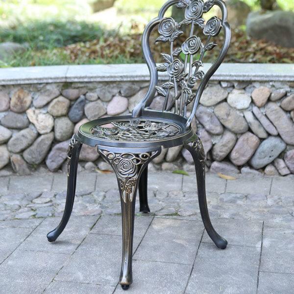 Outdoor leisure table and chair three piece set