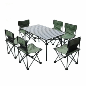 Outdoor camping tables and chairs