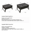 Outdoor folding barbecue grill