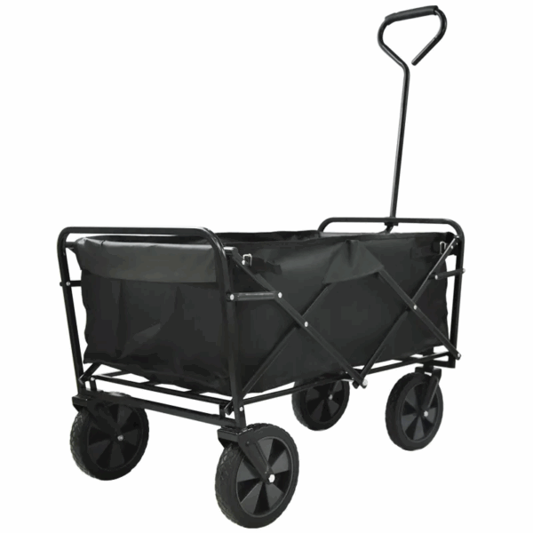 Camping trolley folding small hand push