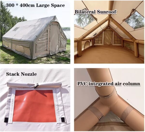 Outdoor inflatable tent