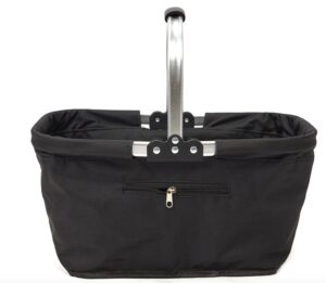 Folding storage basket