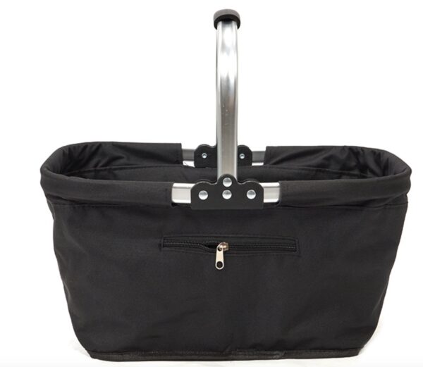 Folding storage basket