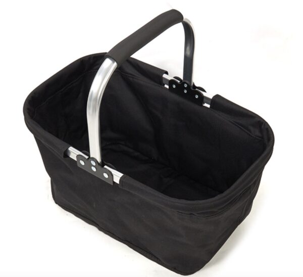 Folding storage basket