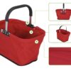 Folding storage basket