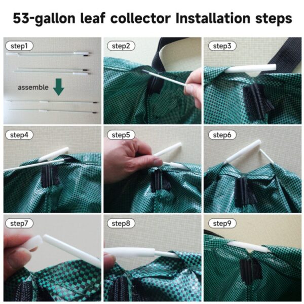 Garden debris and garbage collection bag